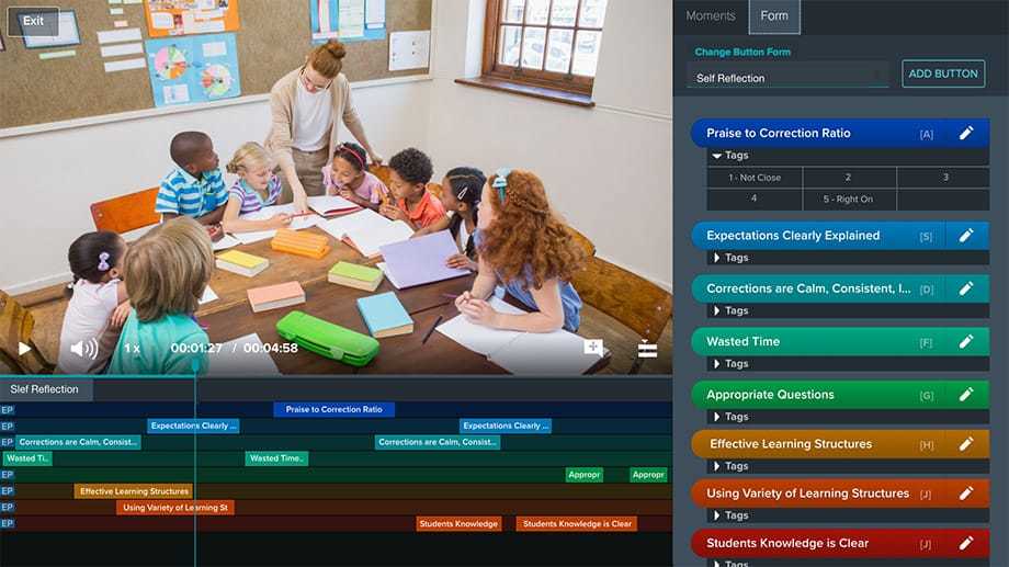 Vosaic video player with feedback form and timeline Vosaic video player with feedback form and timeline