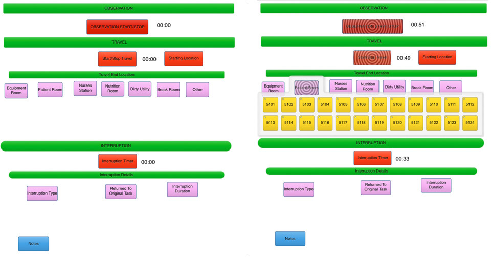 Figure 6. iCoda data collection form for nurse activities. Figure 6. iCoda data collection form for nurse activities.