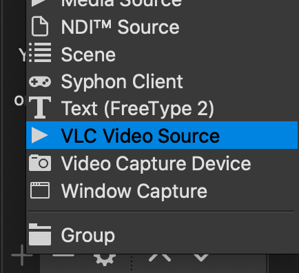 Select VLC Video Source