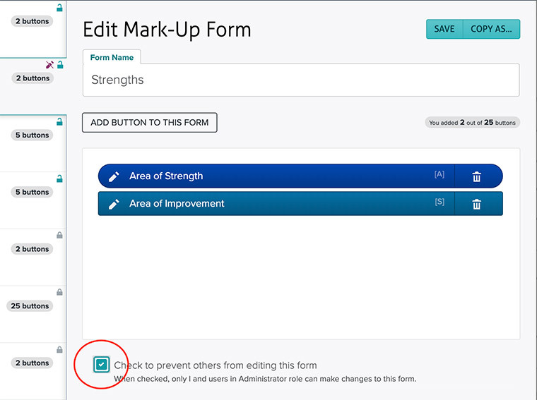 Check to prevent from from being edited Check to prevent from from being edited
